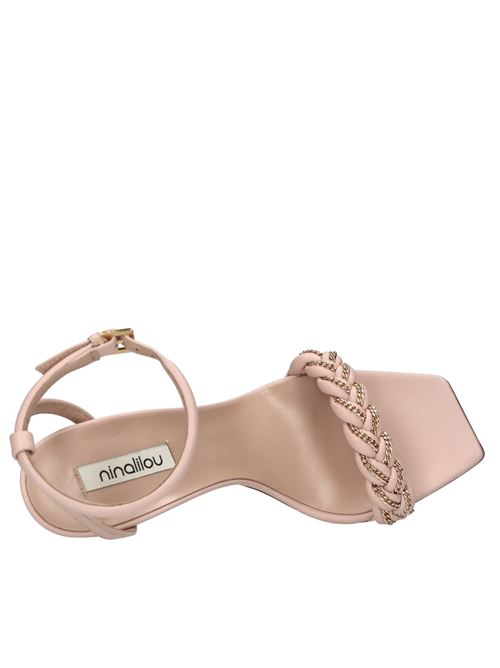Sandali in pelle NINALILOU | 311051T9 NAPPAROSA ANTICO